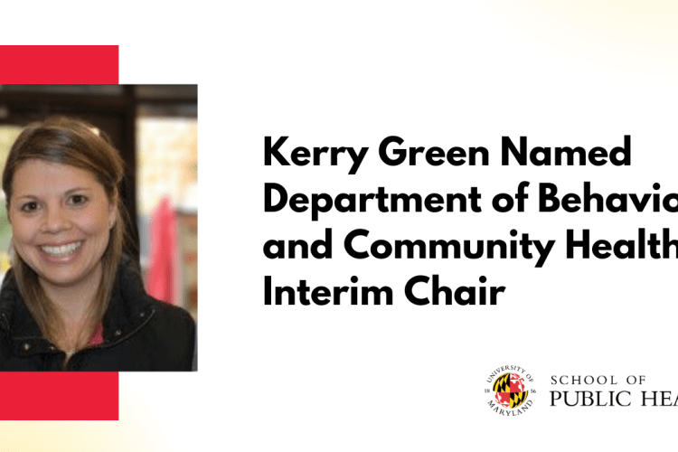 Headshot of Kerry Green, new interim chair of Department of Behavioral and Community Health