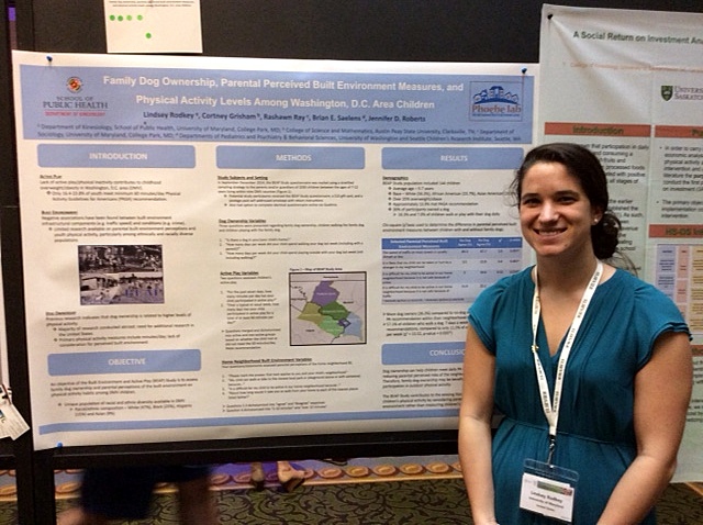Lindsey presented BEAP Study research at the Active Living Research Conference entitiled "Family Dog Ownership, Parental Perceived Built Environmet Measures, and Physical Activity Levels among Washington, DC Area Children" in Clearwater, FL, February 26-March 1, 2017.