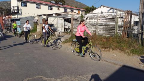 Dr. Roberts getting active exploring the Masiphumelele Township in Cape Town, South Africa