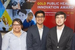 Winners of the second annual Gold Public Health Innovation Award at the University of Maryland
