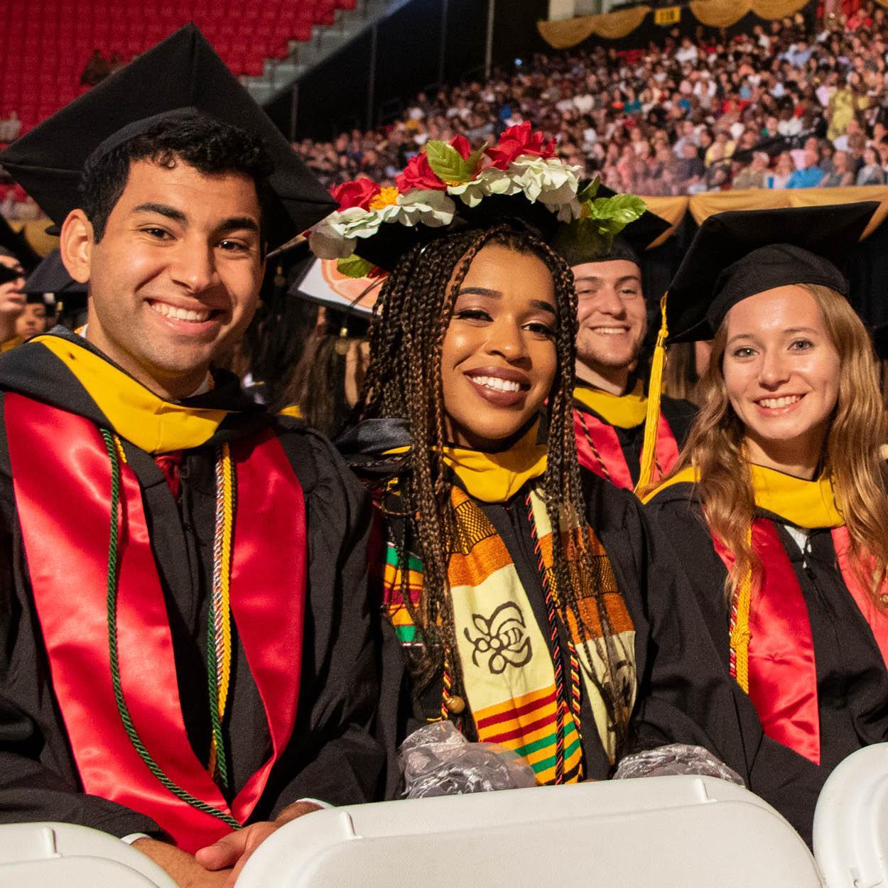 Students at commencement